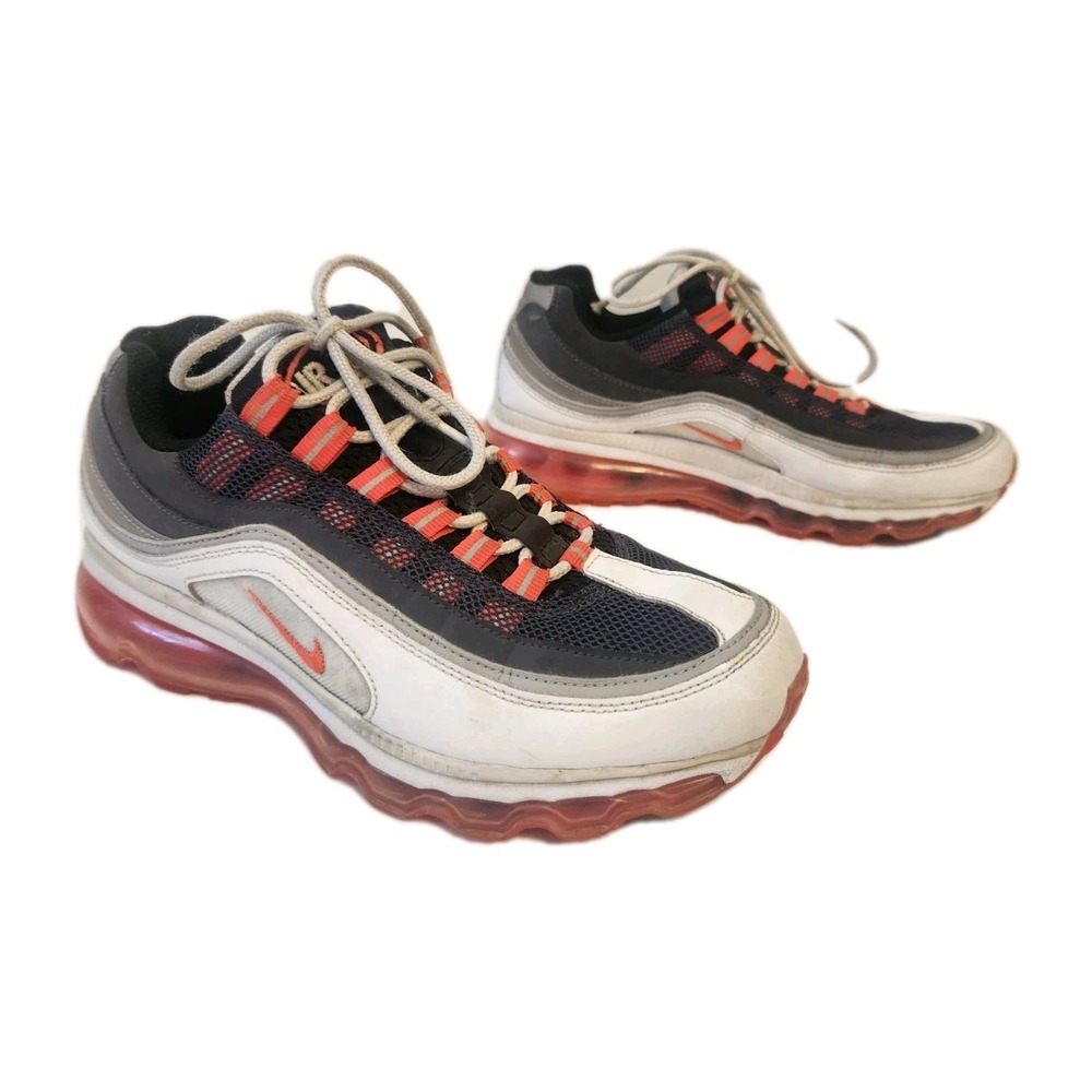 NIKE AIR MAX 24-7 BLACK 'SOLAR RED' DARK SHDW 2010 397292-004 US WMNS 7.5 SHOES